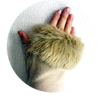 無印　指なし手袋